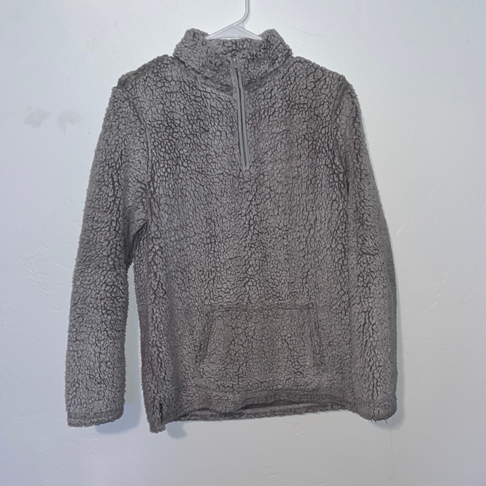Grey Teddy Fleece Jacket